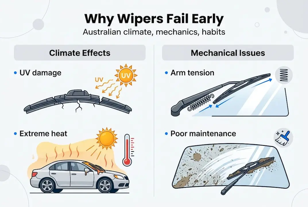 Infographic on Australian wiper failure causes