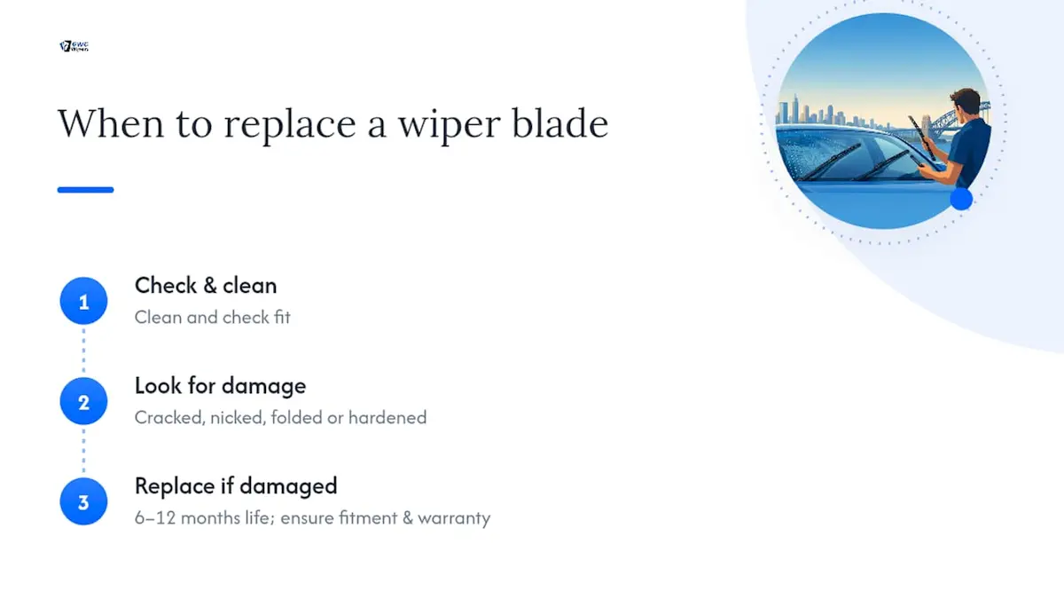Decision path for cleaning or replacing wipers