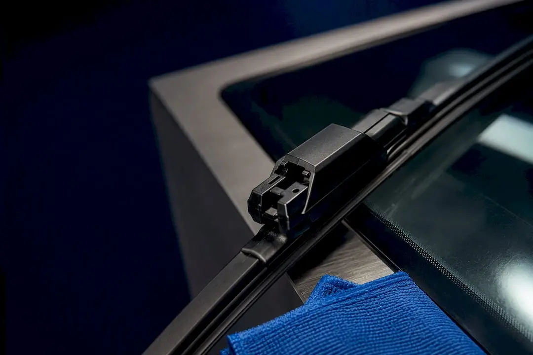 Close-up of anonymous wiper connector