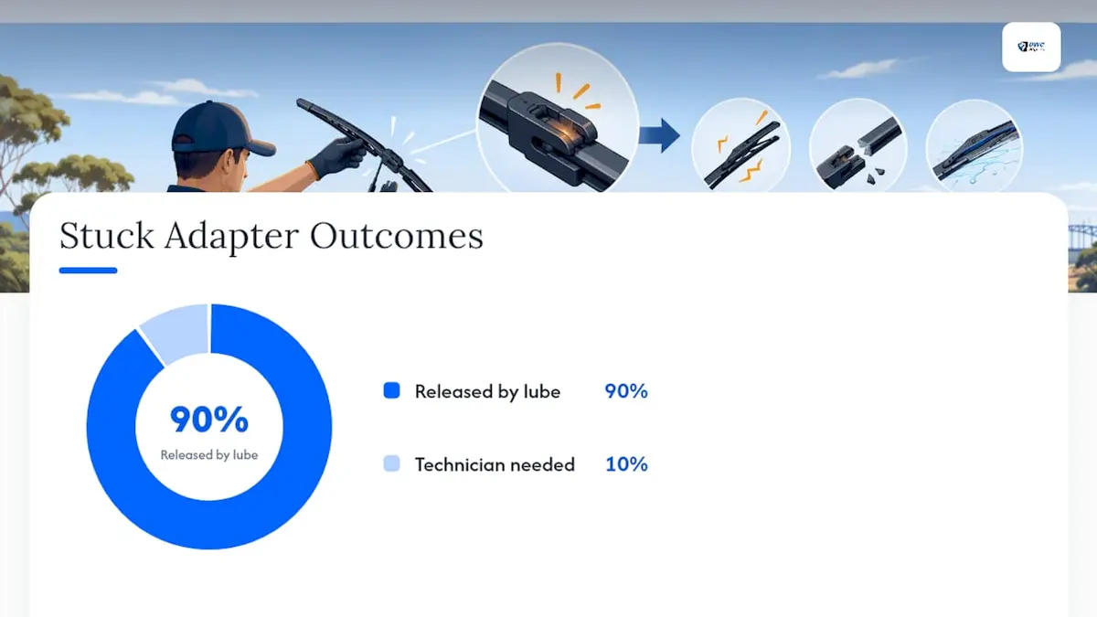 Removing stuck or seized J hook adapters — overview diagram
