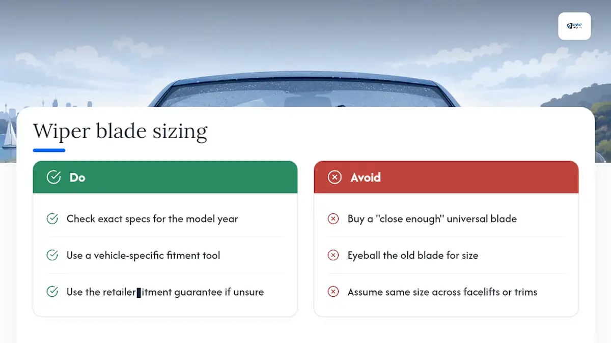 Why do so many drivers get wiper blade sizing wrong? — overview diagram