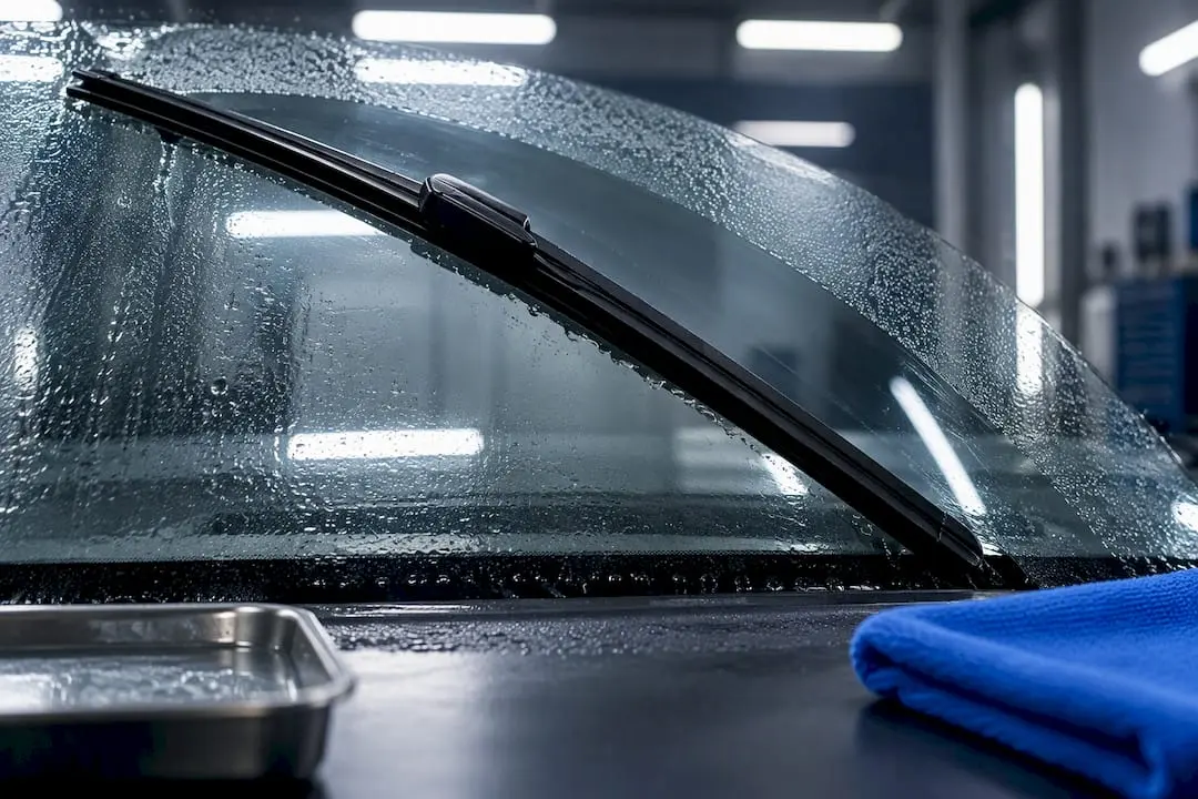 Wiper blade making an even test sweep