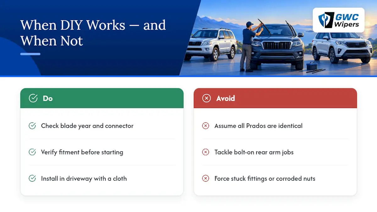 Why DIY installs work, and when they don't — overview diagram