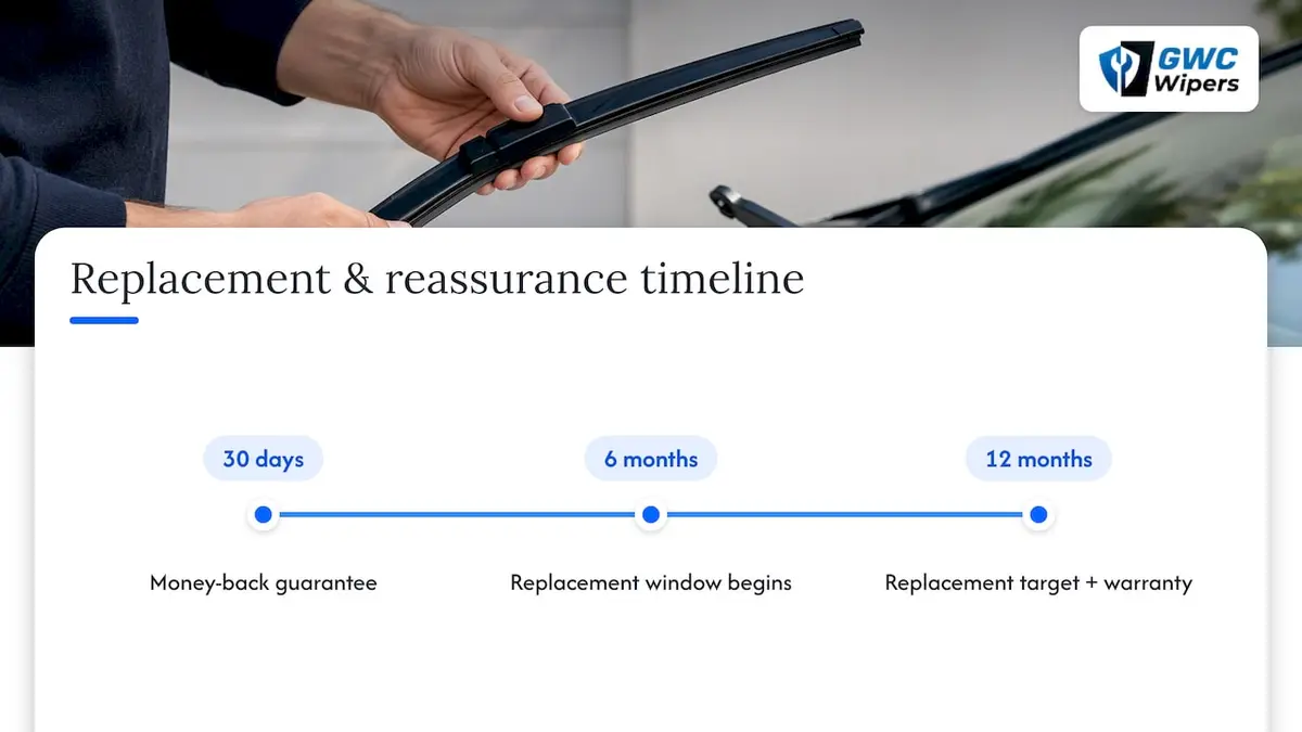 Wiper replacement and guarantee timeline