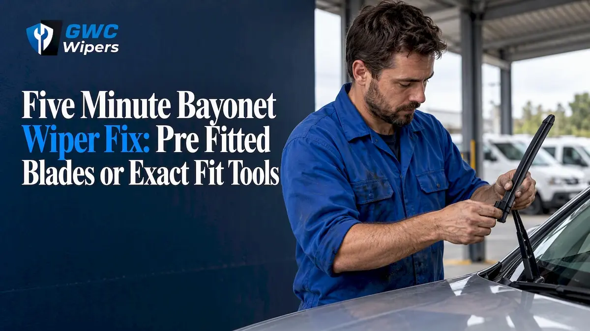 Mechanic fitting bayonet wiper blade