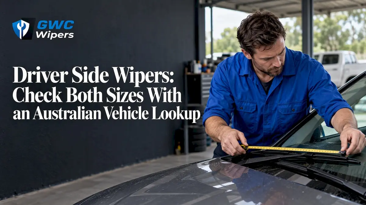 Owner measuring both car wiper blades