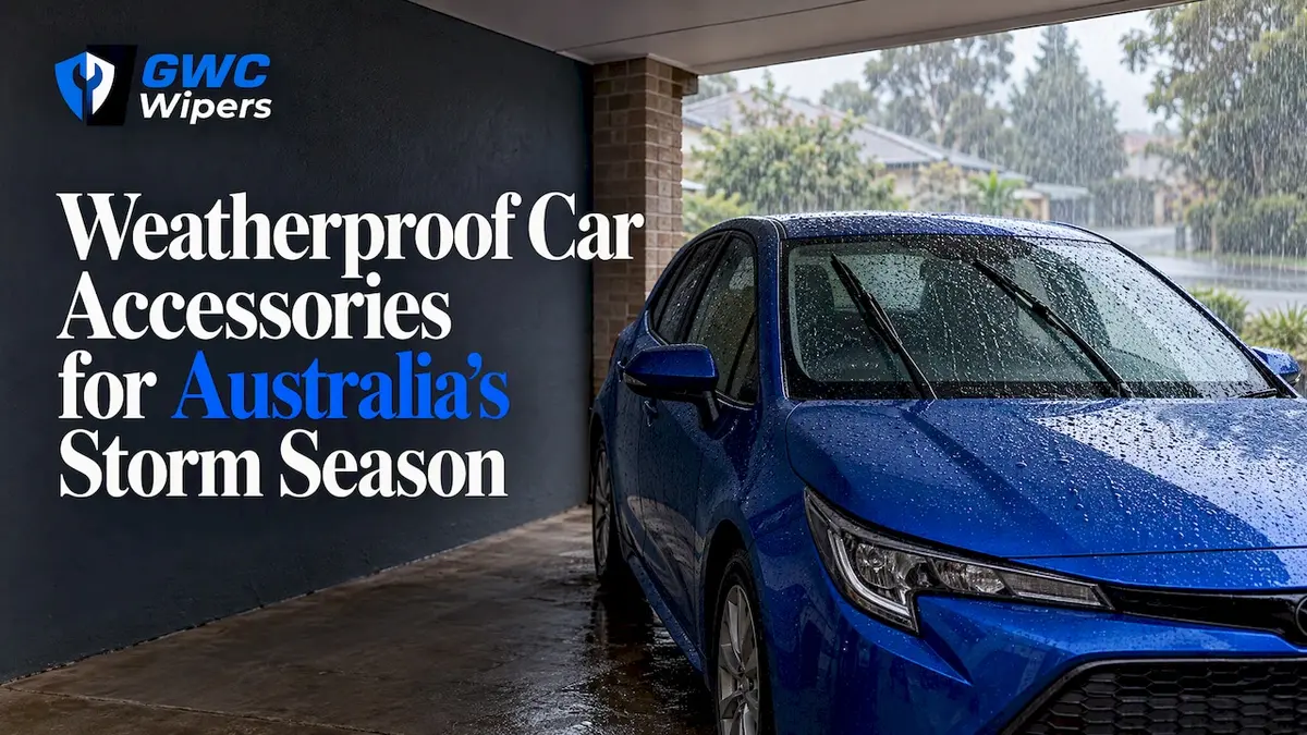 Cobalt hatchback sheltered during heavy rain